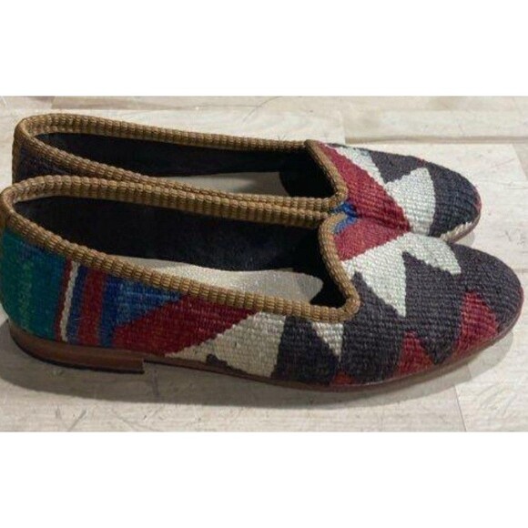 Res Ipsa Ladies Multicolored Kilim Loafers - Picture 3 of 4